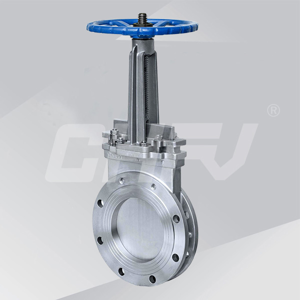 Manual knife gate valve