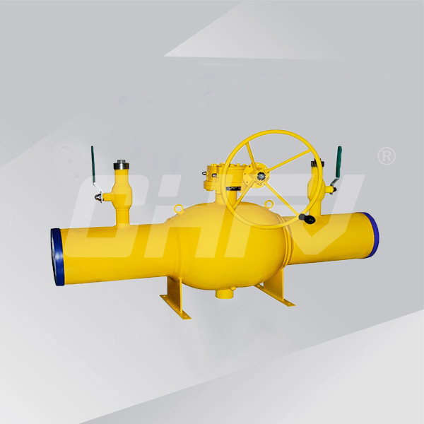 With double sleeve type spherical diffusion welded ball valve 