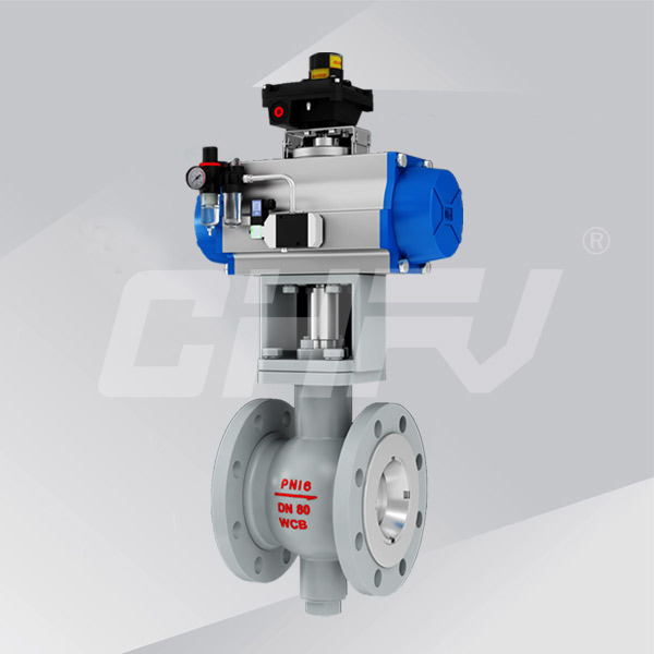 Pneumatic V-type ball valve