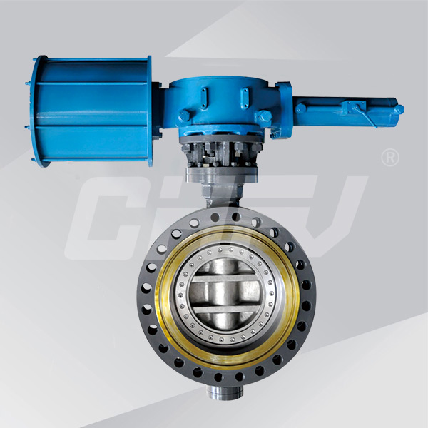 Pneumatic flange butterfly valve