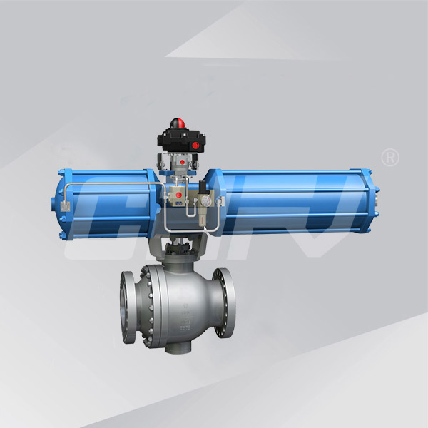 Pneumatic fixed ball valve