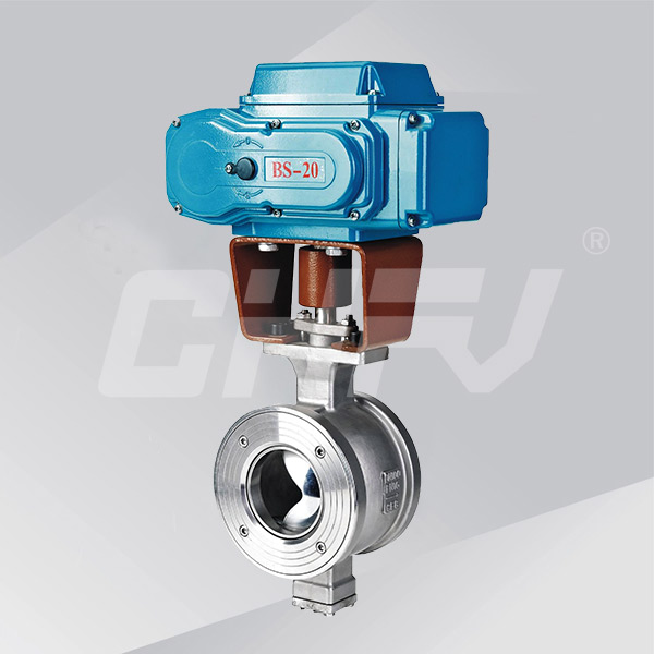 Electric V-ball valve