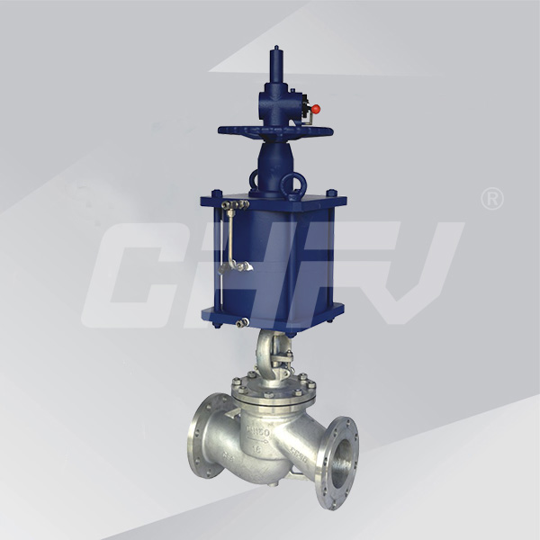 Pneumatic globe valves