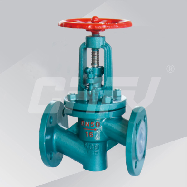 Lined fluorine globe valve