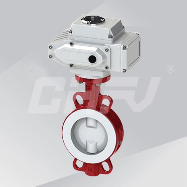 Electric Clamp Fluorine Butterfly Valve