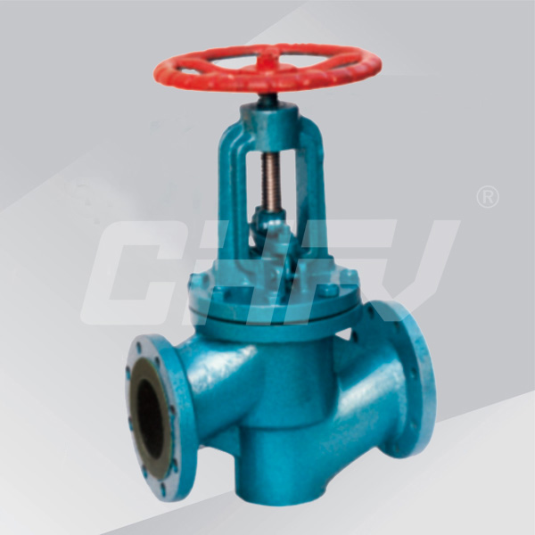 Lining rubber globe valve