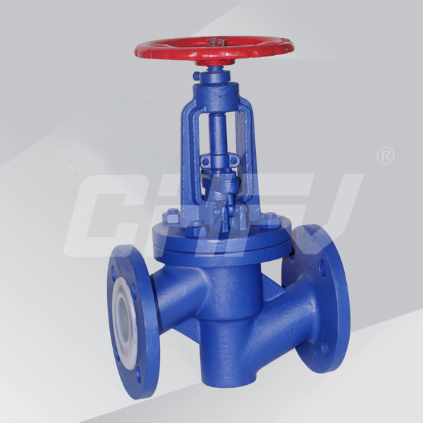 Lined fluorine globe valve 