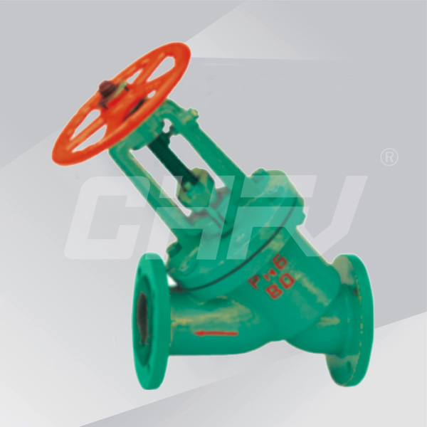 Liner direct-flow globe valve