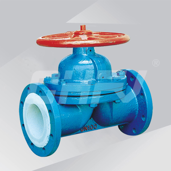 Teflon lined diaphragm valve