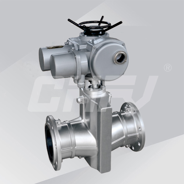 Electric pipe clamp valve