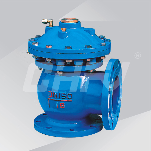 Pneumatic angle fast open mud valve 