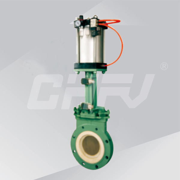 Pneumatic thin ceramic slagging slurry valve