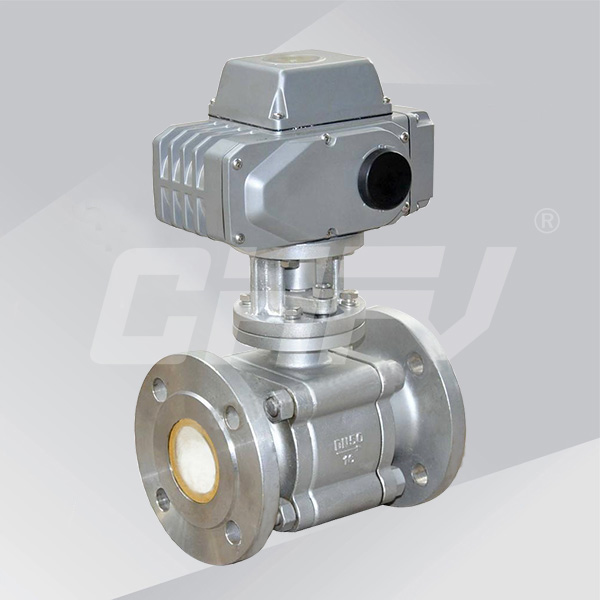 Electric ceramic ball valve