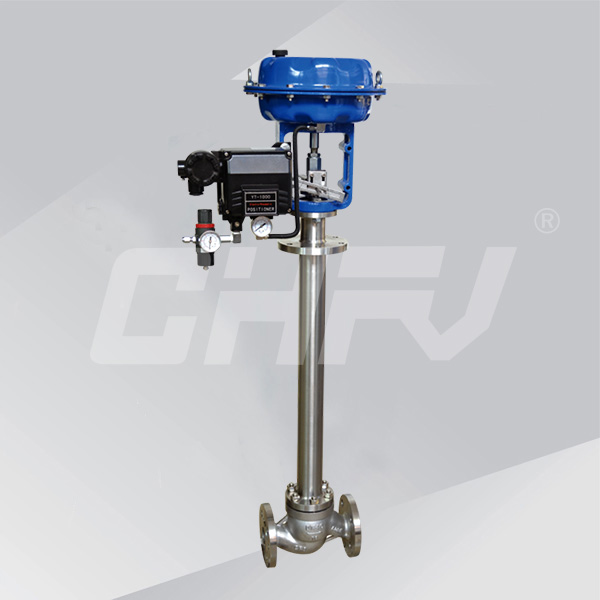 Pneumatic thin film cryogenic control valve