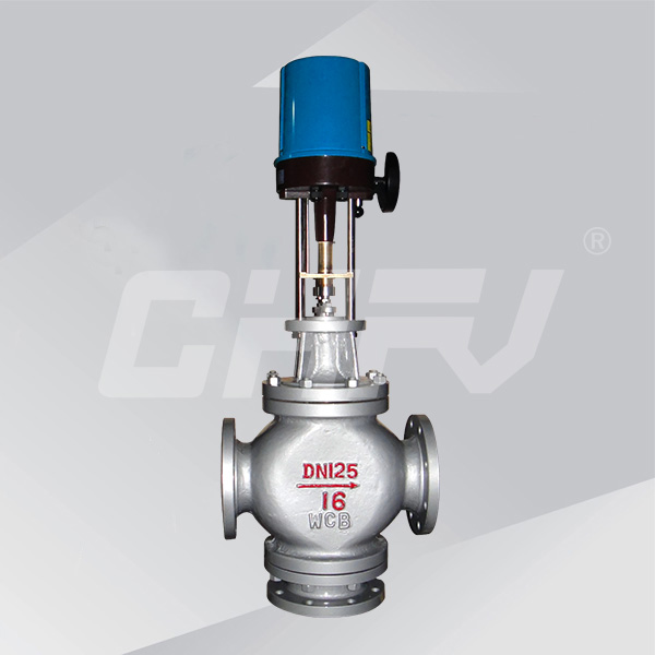 Electronic three-way electric control valve