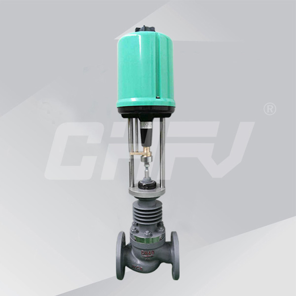 Electronic single-seat control valve