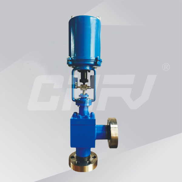 Electronic electric angle control valve