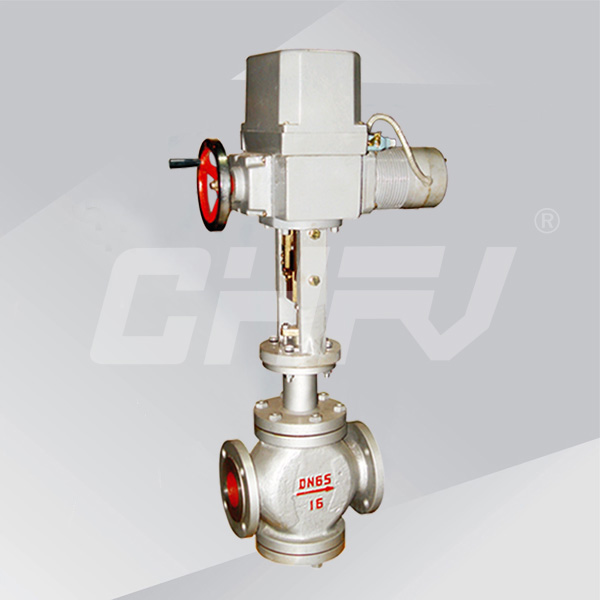 Electric straight single-seat control valve