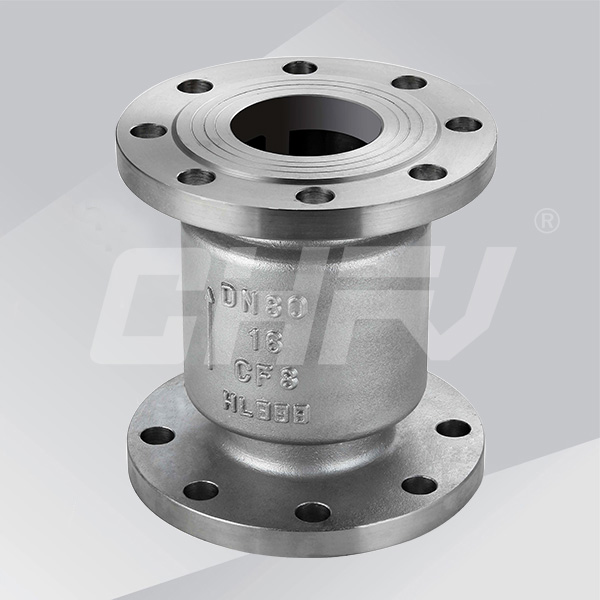 Stainless steel vertical check valve