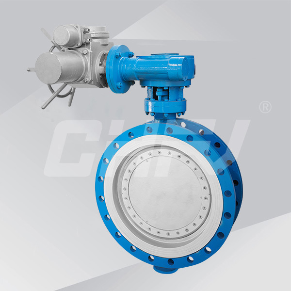 Electric metal hard sealing butterfly valve