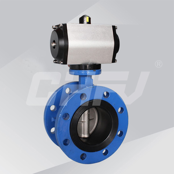 Pneumatic flange midline butterfly valve