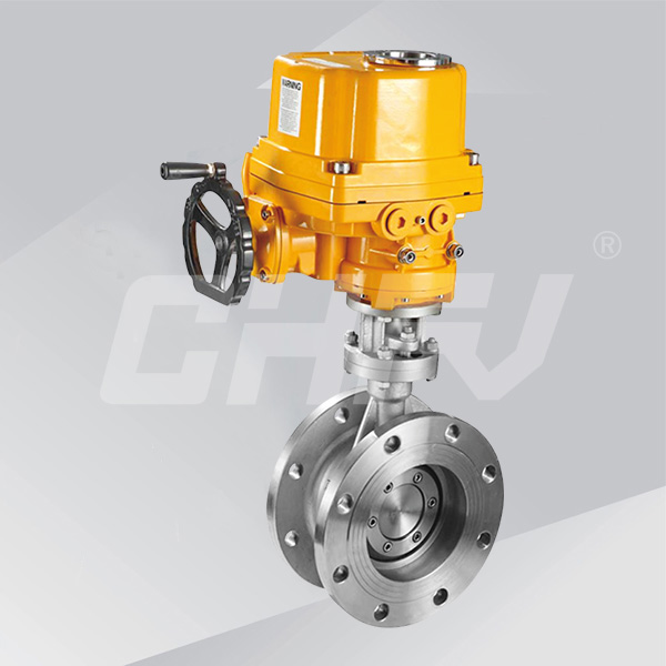 Electric flanged butterfly valve