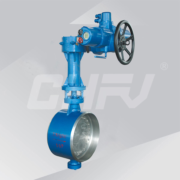 Butt welded hard seal butterfly valve