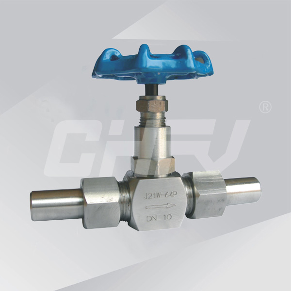 Needle-shaped stop valve